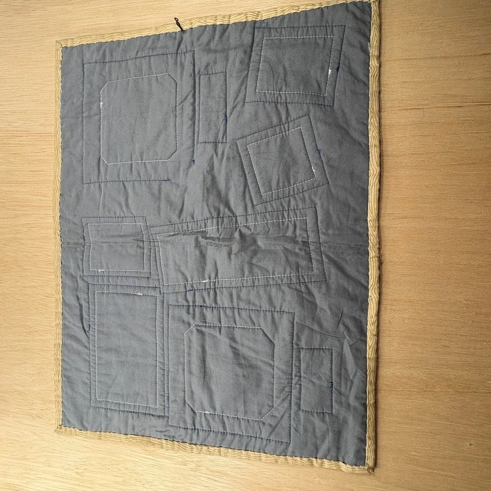 Handmade quilted wall